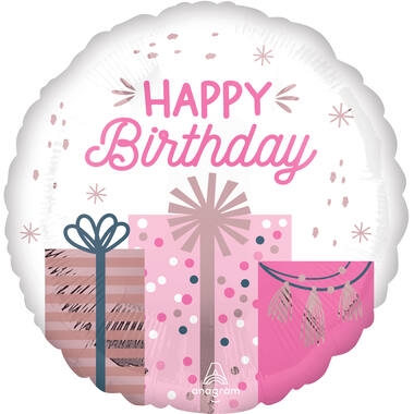 Foil balloon - "HAPPY Birthday" - Pastel - 45 cm